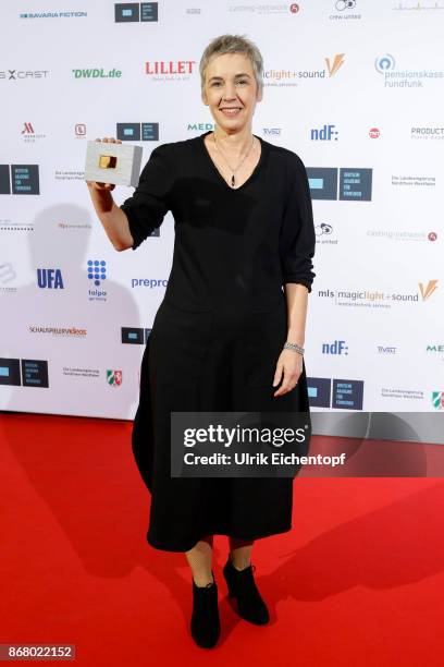 Claudia Wolscht attend the German television award by the Deutsche Akademie fuer Fernsehen at Museum Ludwig on October 28, 2017 in Cologne, Germany.