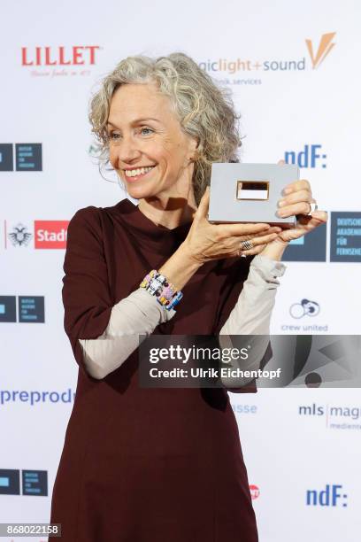 Eeva Fleig attend the German television award by the Deutsche Akademie fuer Fernsehen at Museum Ludwig on October 28, 2017 in Cologne, Germany.