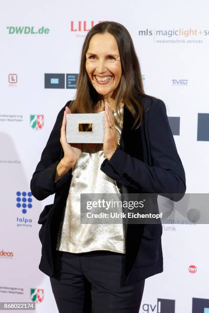 Gabriele Binder attend the German television award by the Deutsche Akademie fuer Fernsehen at Museum Ludwig on October 28, 2017 in Cologne, Germany.