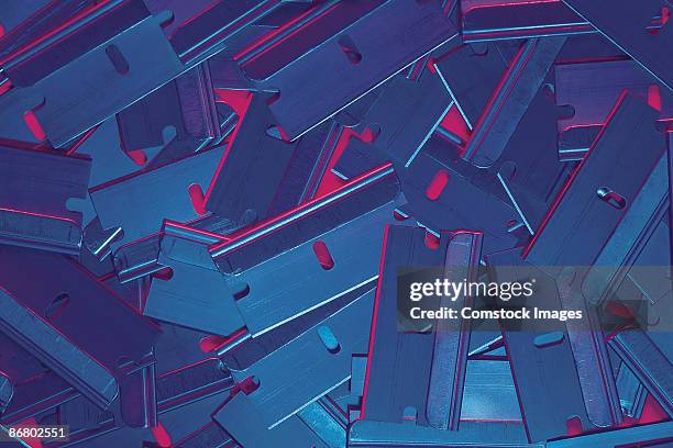razor blades - razor blade stock pictures, royalty-free photos & images