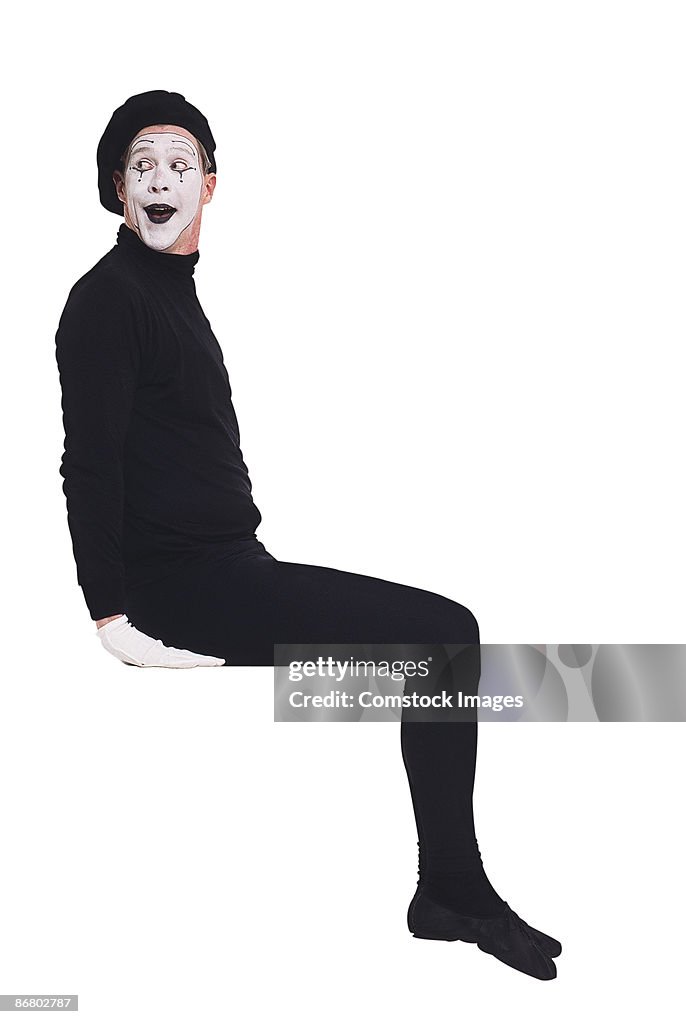 Mime sitting