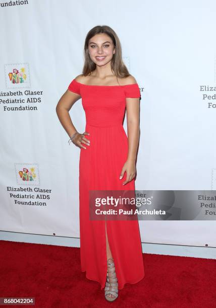 Actress Caitlin Carmichael attends the Elizabeth Glaser Pediatric AIDS Foundation's 28th Annual "A Time For Heroes" Family Festival at Smashbox...