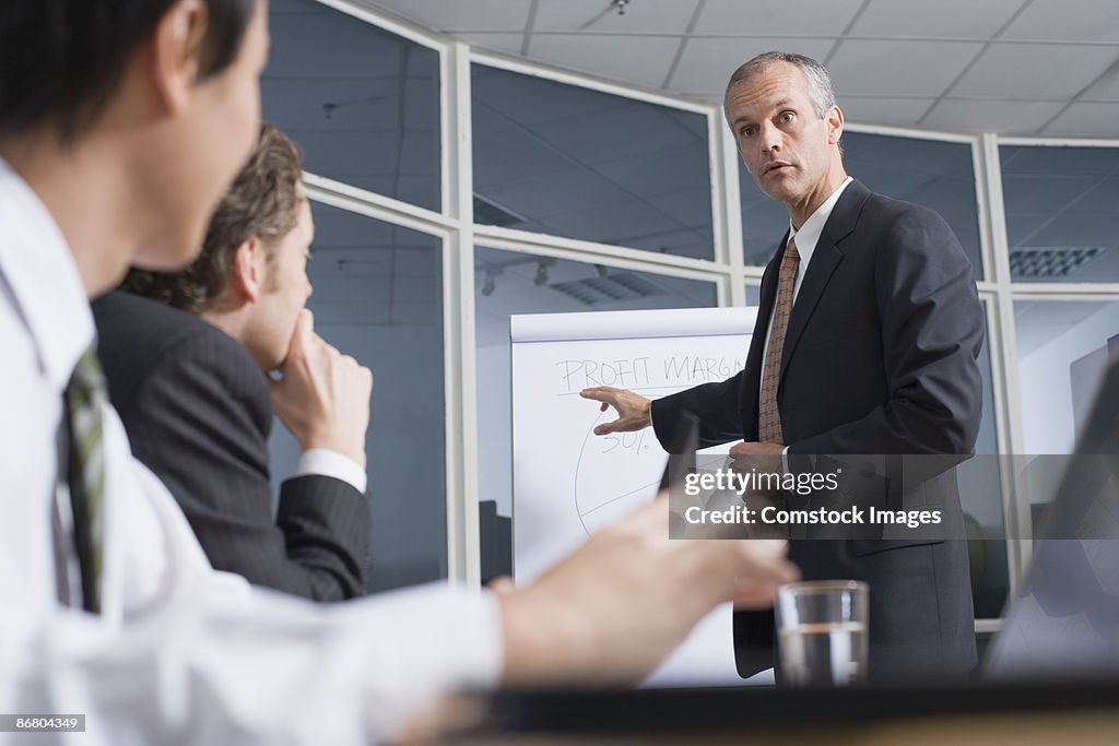 Businesspeople at a meeting