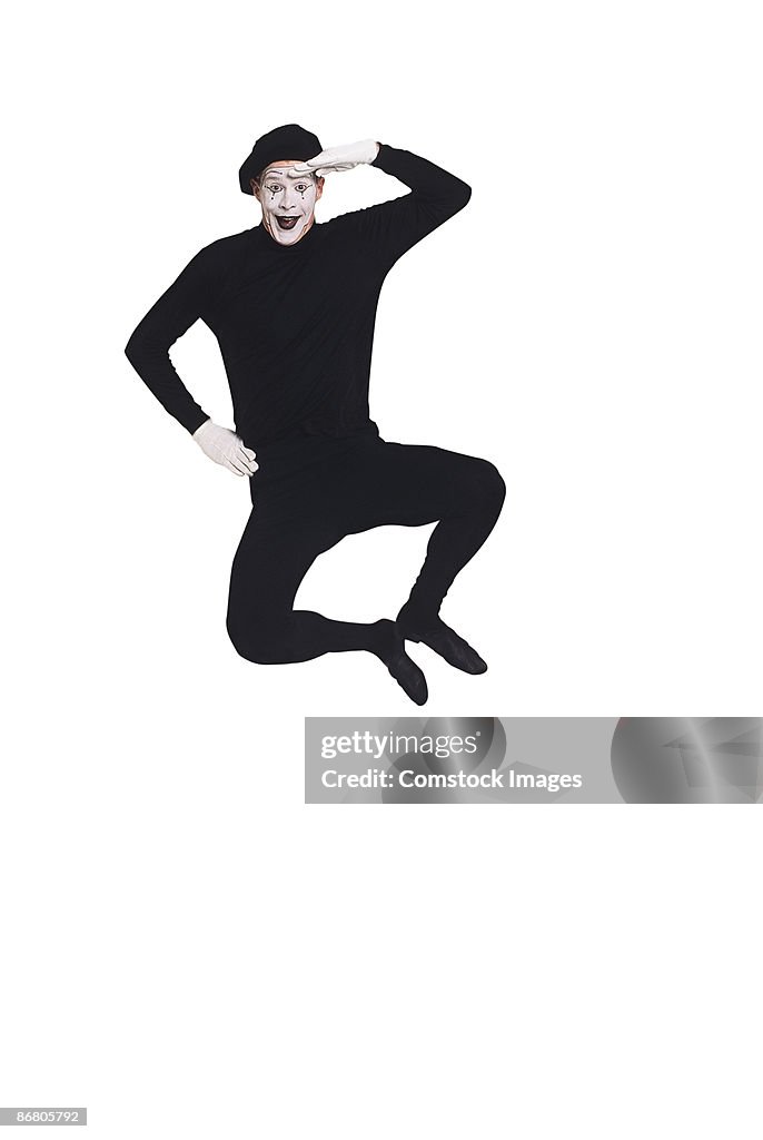 Mime jumping