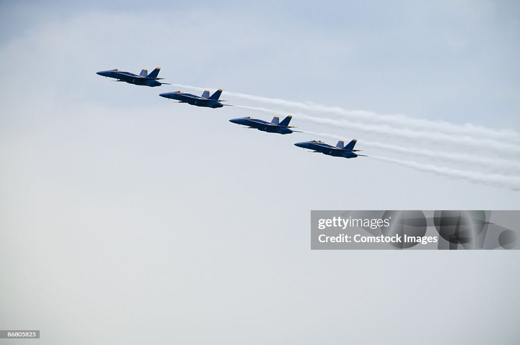 Airplanes in flight