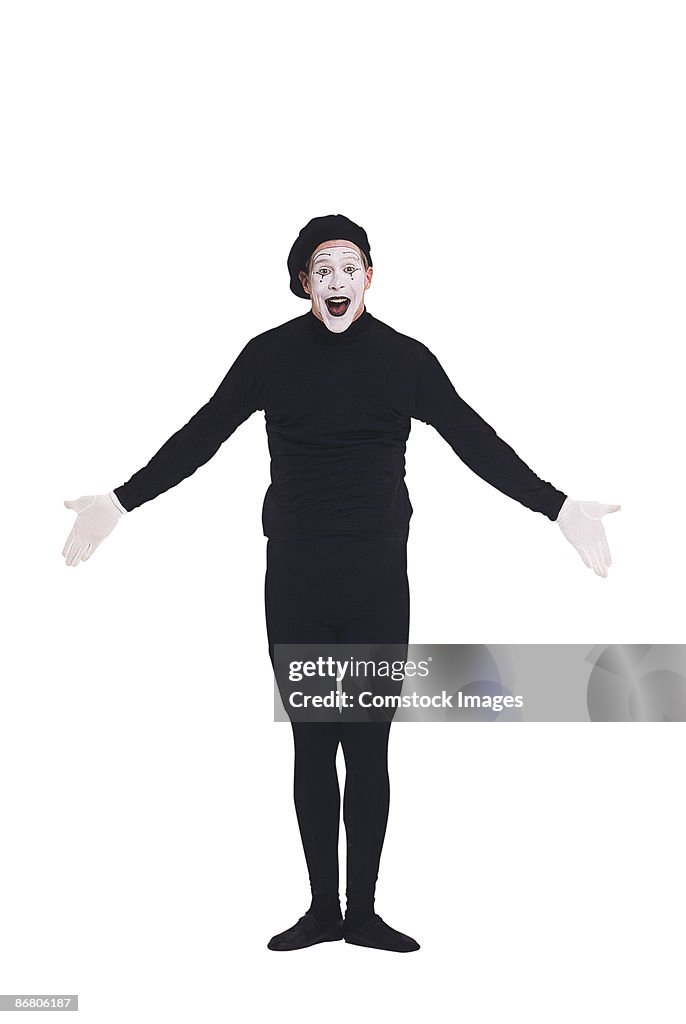 Mime smiling