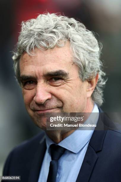 Sport Director Dominique Rocheteau of Saint Etienne during the Ligue 1 match between Toulouse and AS Saint-Etienne at Stadium Municipal on October...