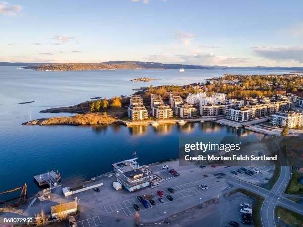 life on the water in norway - buskerud stock pictures, royalty-free photos & images