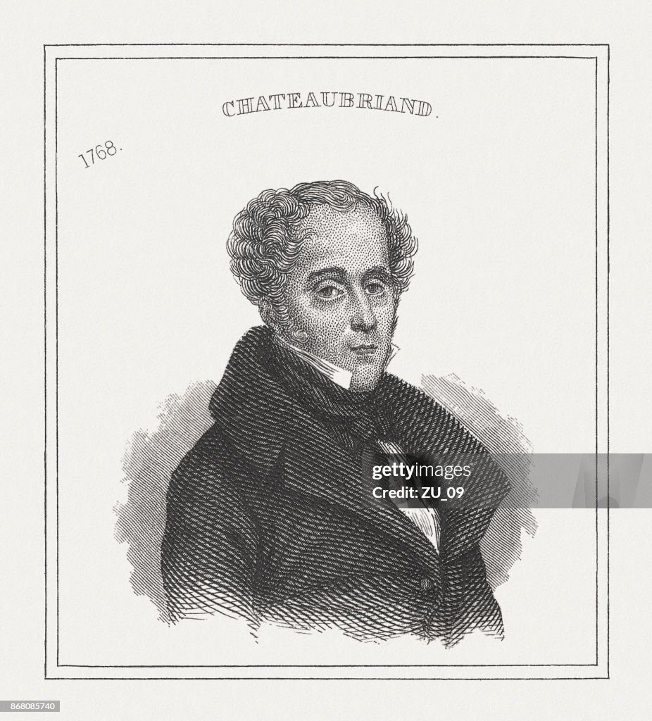François-René, Vicomte de Chateaubriand (1768–1848), French writer, published in 1843