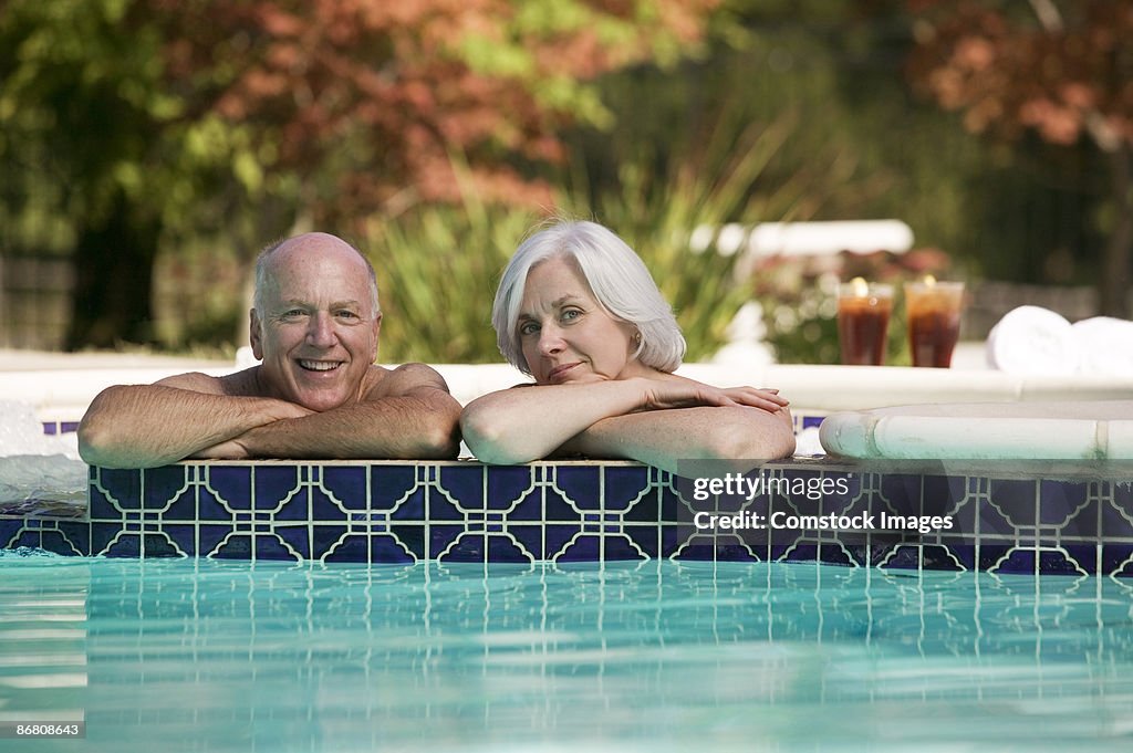 Couple in pool