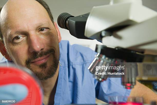 scientist analyzing a sample - sewer scope stock pictures, royalty-free photos & images