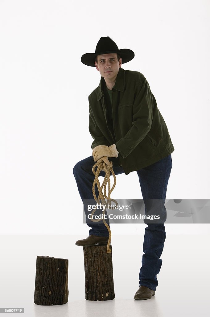 Cowboy with a rope