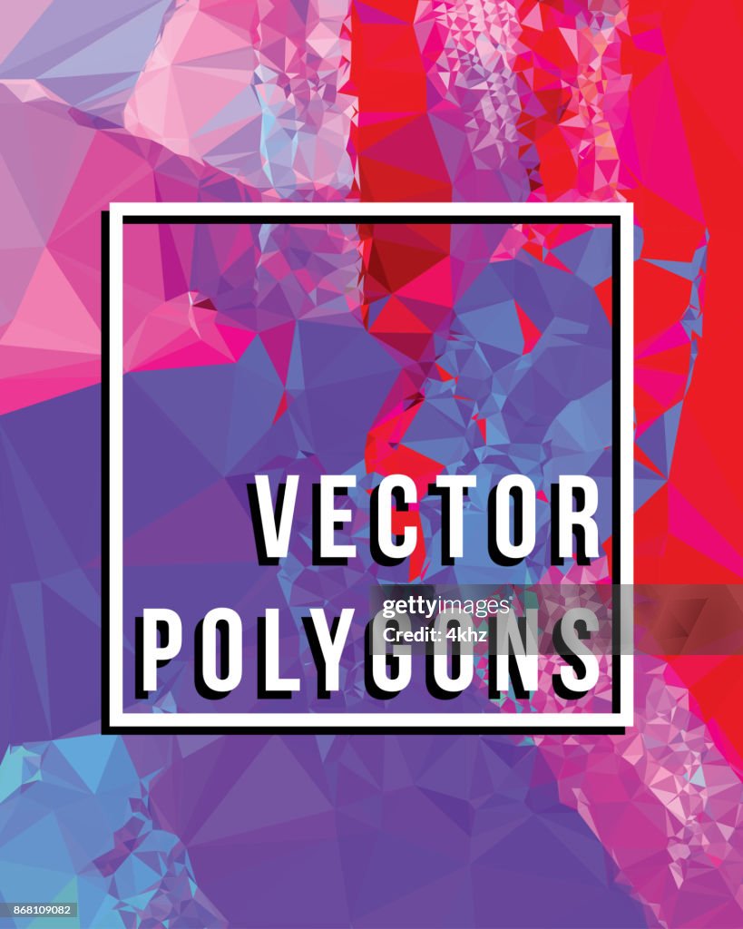 Polygon Vectors Abstract Background High-Res Vector Graphic - Getty Images