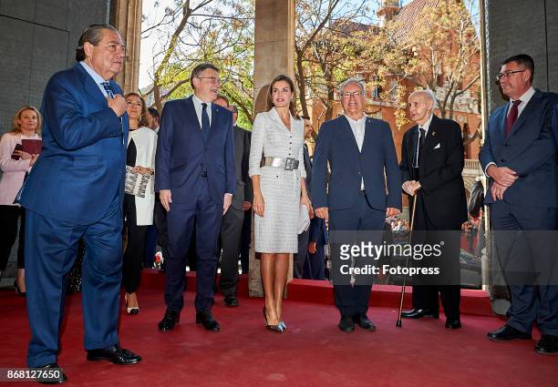 Queen Letizia of Spain attends the 29th Rey Jaime I' awards at Lonja de los Mercaderes on October 30, 2017 in Valencia, Spain.