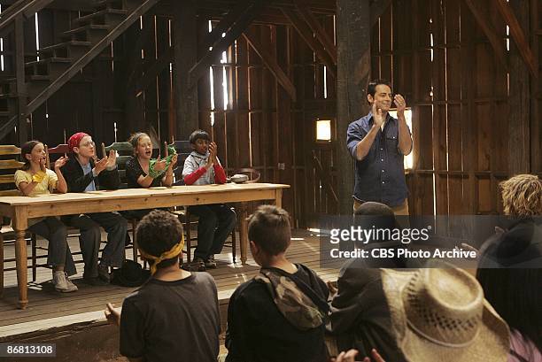 Host Jonathan Karsh at a town hall meeting in KID NATION,the new reality series which will premiere Wednesdays on the CBS Television Network. KID...