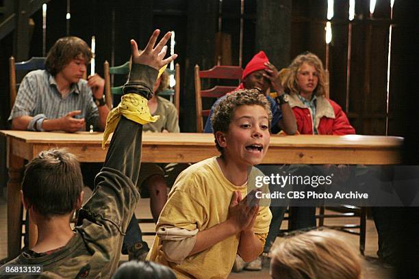 Zach makes a plea to the rest of the Pioneers during the Town Council meeting on the season finale of KID NATION, Wednesday, Dec. 12 on the CBS...