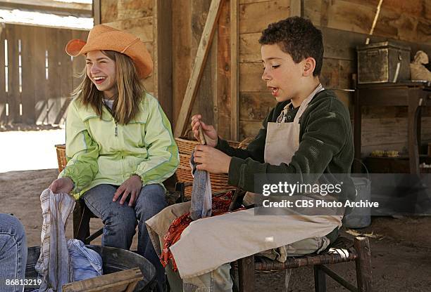 Olivia and Zach in KID NATION on the CBS Television Network.