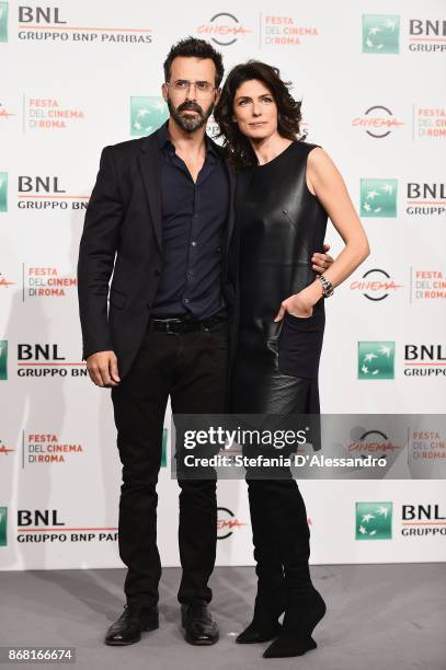 Ulisse Lendaro and Anna Valle attend 'L'Eta' Imperfetta Photocall' photocall during the 12th Rome Film Fest at Auditorium Parco Della Musica on...