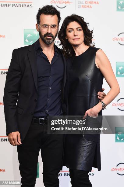 Ulisse Lendaro and Anna Valle attend 'L'Eta' Imperfetta Photocall' photocall during the 12th Rome Film Fest at Auditorium Parco Della Musica on...