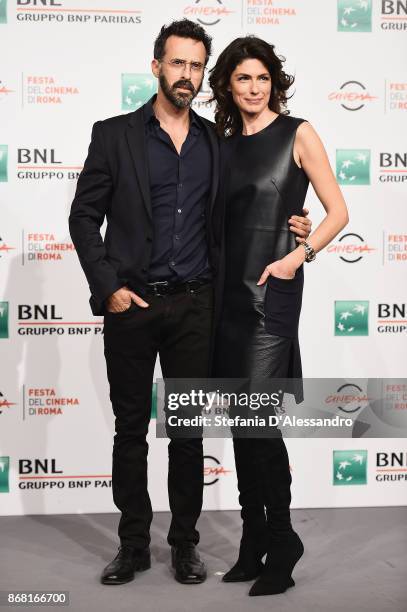 Ulisse Lendaro and Anna Valle attend 'L'Eta' Imperfetta Photocall' photocall during the 12th Rome Film Fest at Auditorium Parco Della Musica on...