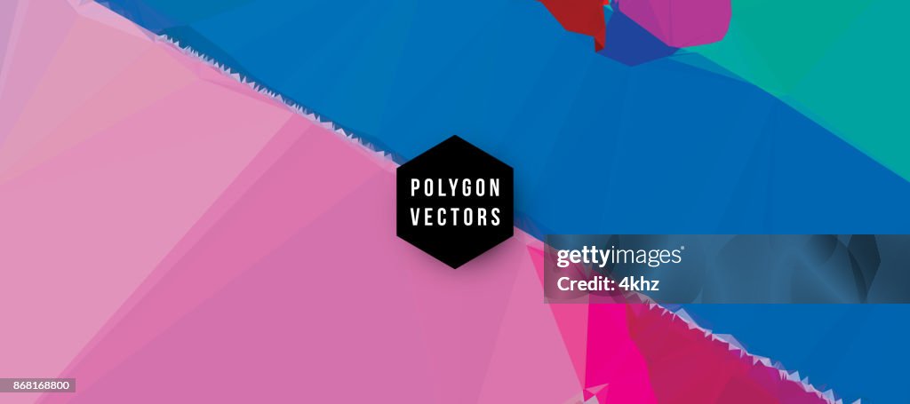 Polygon Vectors Abstract Background High-Res Vector Graphic - Getty Images