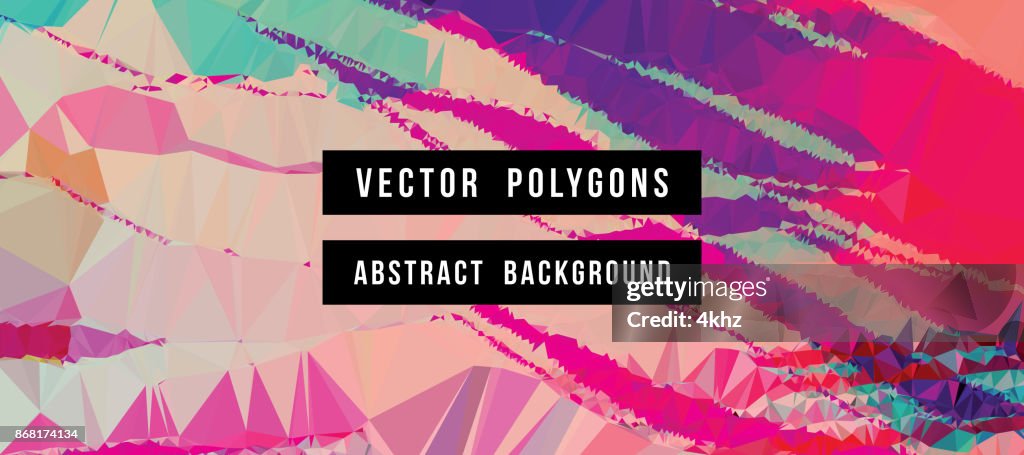 Polygon Vectors Abstract Background High-Res Vector Graphic - Getty Images