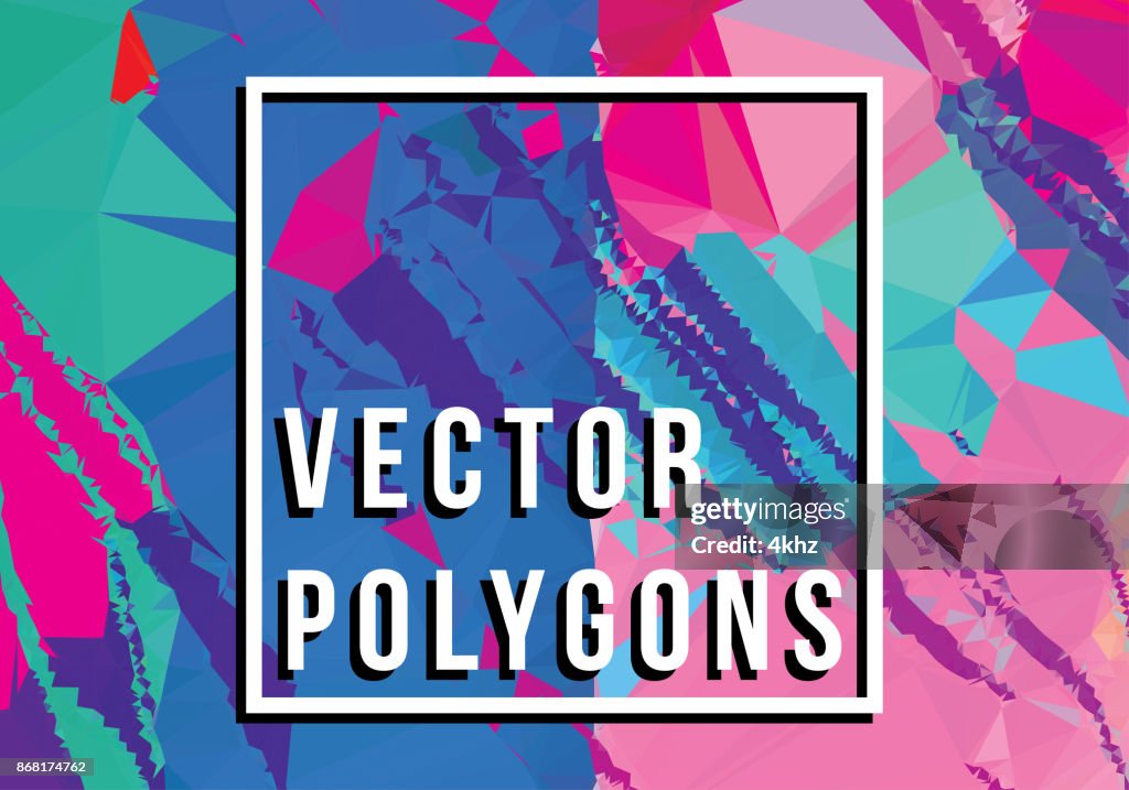 Polygon Vectors Abstract Background High-Res Vector Graphic - Getty Images