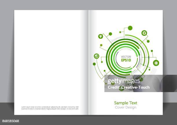 ilustraciones, imágenes clip art, dibujos animados e iconos de stock de diseño de cubierta de círculo verde - responsible business