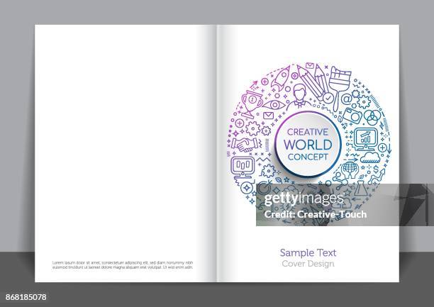 kreativität-cover-design - the global goals 2017 stock-grafiken, -clipart, -cartoons und -symbole