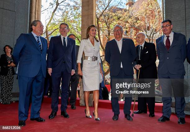 Queen Letizia of Spain attends the 29th 'Rey Jaime I' awards at Lonja de los Mercaderes on October 30, 2017 in Valencia, Spain.