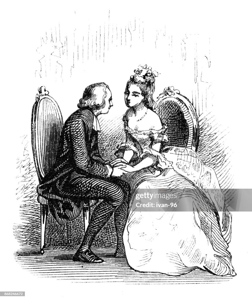 Man and woman holding hands