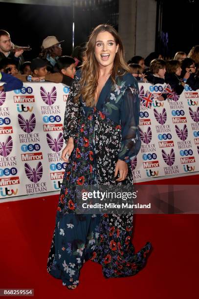 Binky Felstead attends the Pride Of Britain Awards at Grosvenor House, on October 30, 2017 in London, England.