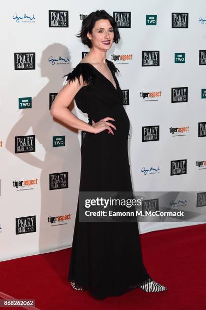 Actress Natasha O'Keeffe attends the Birmingham Premiere of Peaky Blinders at cineworld on October 30, 2017 in Birmingham, England.