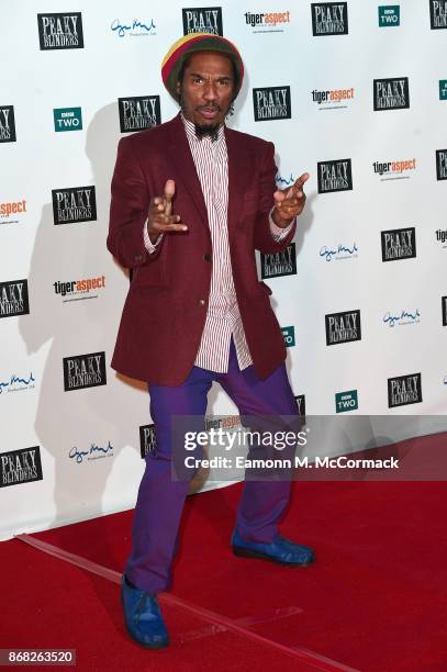 Writer Benjamin Zephaniah attends the Birmingham Premiere of Peaky Blinders at cineworld on October 30, 2017 in Birmingham, England.