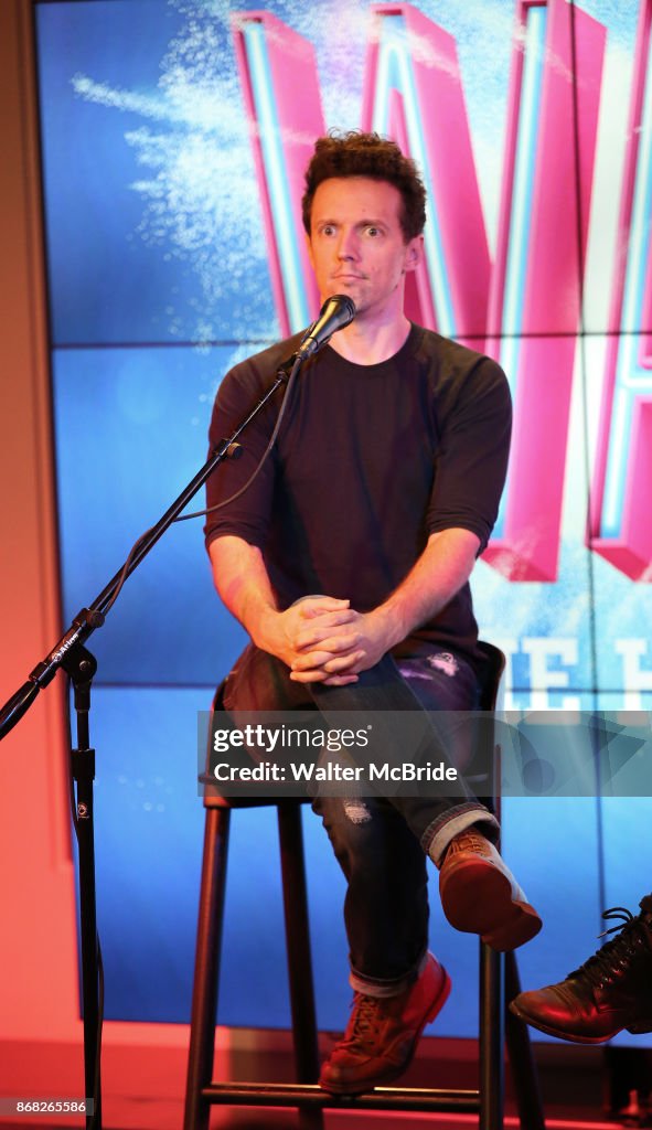 Jason Mraz on stage during the Jason Mraz joins the cast of... News