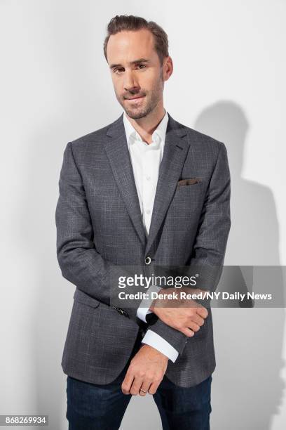 Actor Joseph Fiennes photographed for NY Daily News on April 22 in New York City.