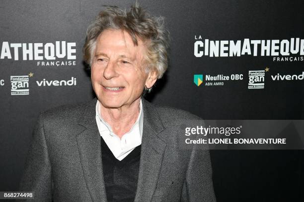 French-Polish director Roman Polanski poses during a photocall prior to the screening of his movie "D'apres une histoire vraie" at the Cinematheque...
