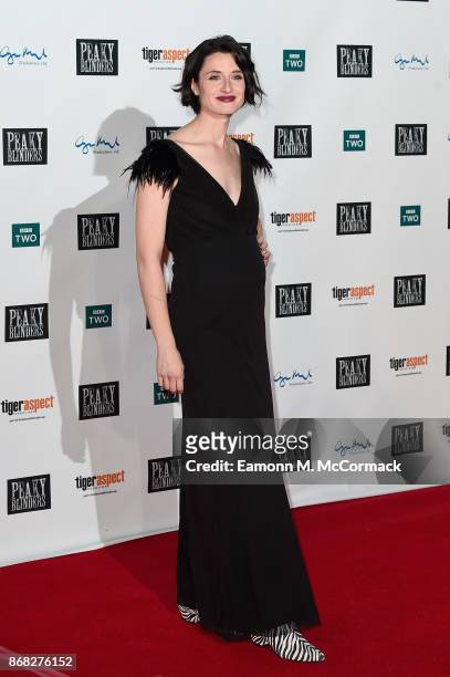 Actress Natasha O'Keeffe attends the Birmingham Premiere of Peaky Blinders at cineworld on October 30, 2017 in Birmingham, England.