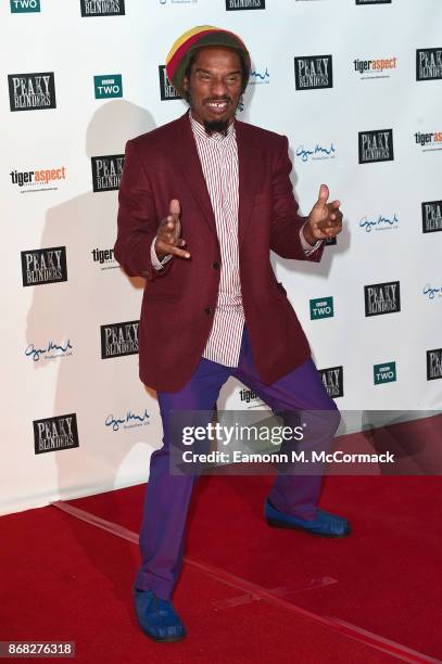 Writer Benjamin Zephaniah attends the Birmingham Premiere of Peaky Blinders at cineworld on October 30, 2017 in Birmingham, England.