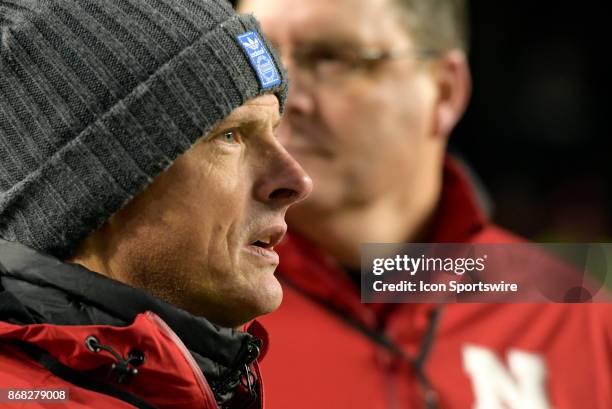 Nebraska Cornhuskers Executive Associate Athletic Director Steve Waterfield looks on during the Big Ten conference game between the Purdue...