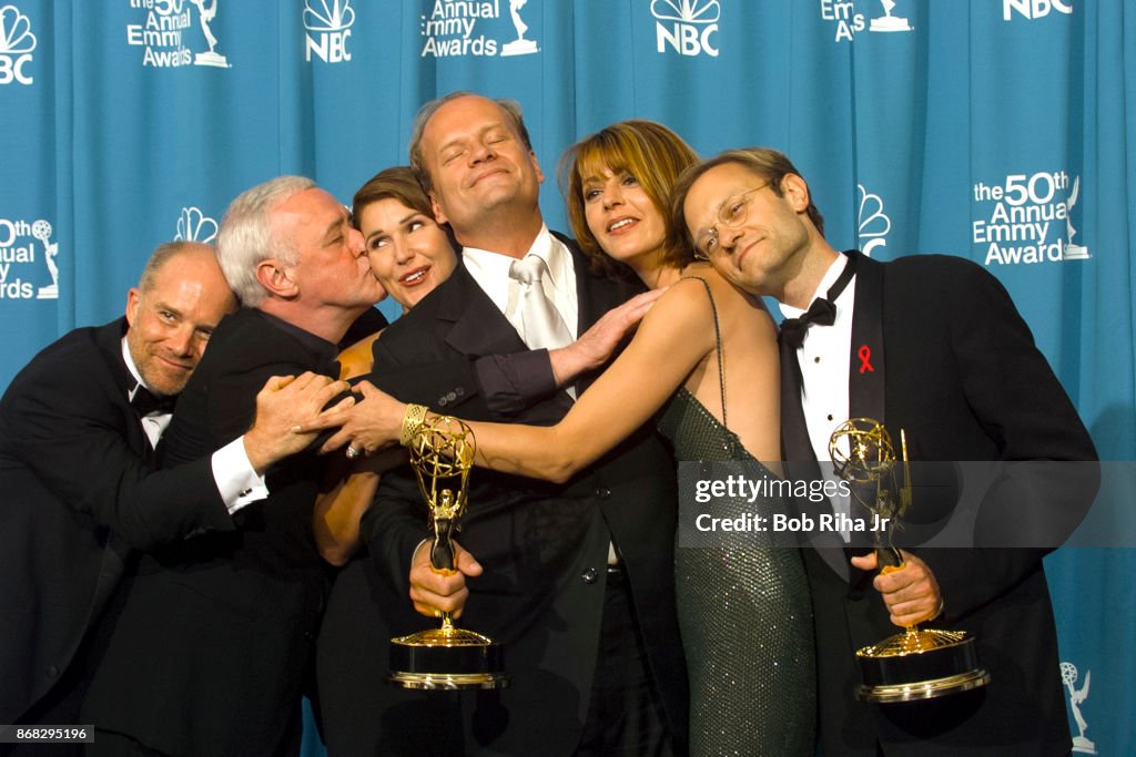 Frasier TV Show Cast at 50th Annual Emmy Awards 1998