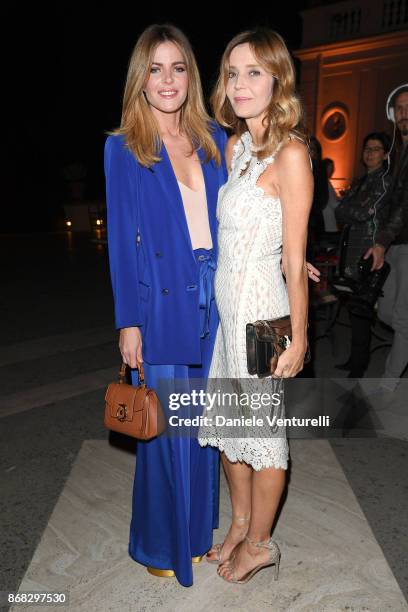 Elisabetta Pellini and Eliana Miglio attend Telethon Gala during the 12th Rome Film Fest at Villa Miani on October 30, 2017 in Rome, Italy.