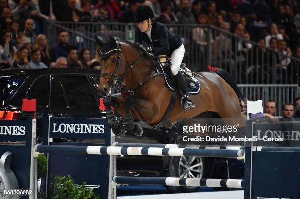 Edwina Tops-Alexander of Australia riding California, during Longines FEI World Cup presented by BMW on October 29, 2017 in Verona, Italy.