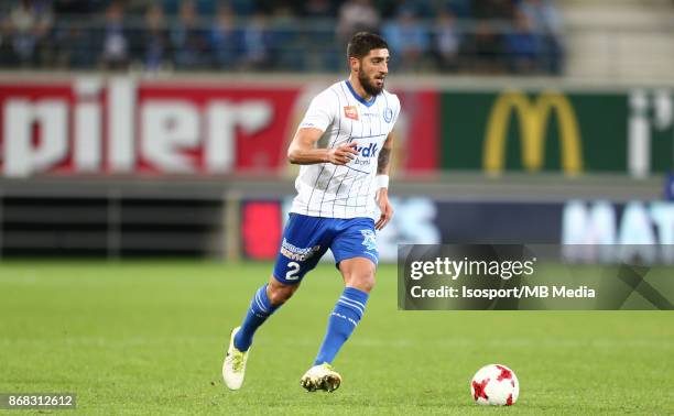 Gent , Belgium / Kaa Gent v As Eupen / "nSamuel GIGOT"nFootball Jupiler Pro League 2017 - 2018 Matchday 12 / "nPicture by Vincent Van Doornick /...