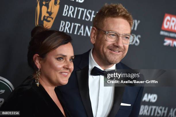 Actor Kenneth Branagh and wife Lindsay Brunnock arrive at the 2017 AMD British Academy Britannia Awards at The Beverly Hilton Hotel on October 27,...