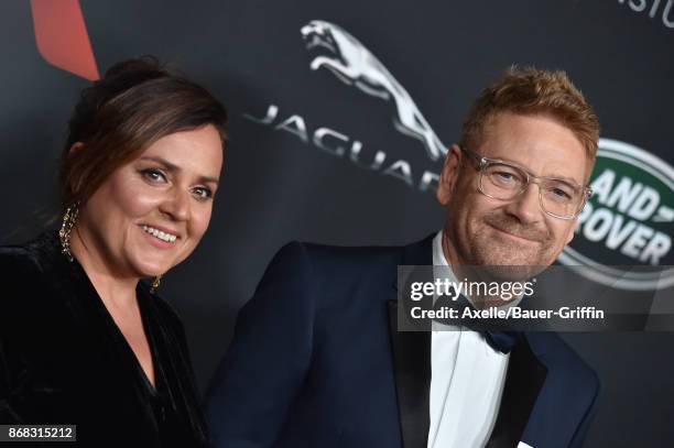 Actor Kenneth Branagh and wife Lindsay Brunnock arrive at the 2017 AMD British Academy Britannia Awards at The Beverly Hilton Hotel on October 27,...