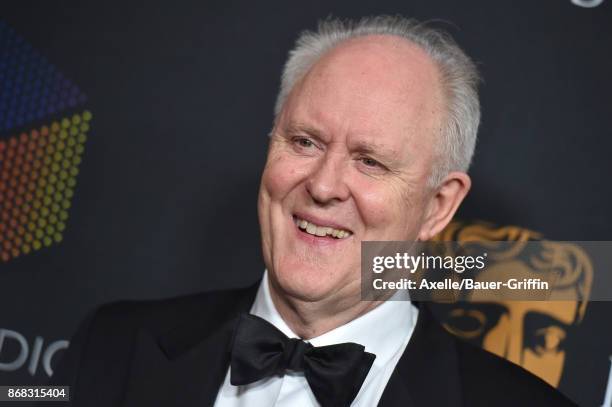 Actor John Lithgow arrives at the 2017 AMD British Academy Britannia Awards at The Beverly Hilton Hotel on October 27, 2017 in Beverly Hills,...