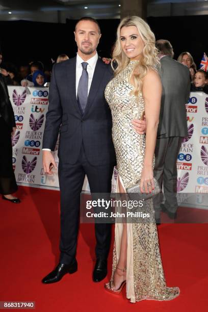 Paddy McGuinness and Christine Martin attend the Pride Of Britain Awards at Grosvenor House, on October 30, 2017 in London, England.