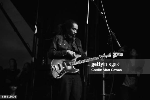 Bassist Darryl Jenifer performs with Bad Brains on stage at the Growlers 6 festival at the LA Waterfront on October 29, 2017 in San Pedro, California.