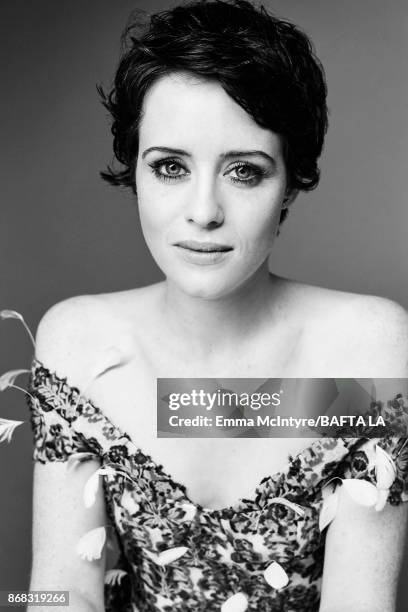 Actress Claire Foy is photographed at the 2017 AMD British Academy Britannia Awards on October 27, 2017 in Los Angeles, California.